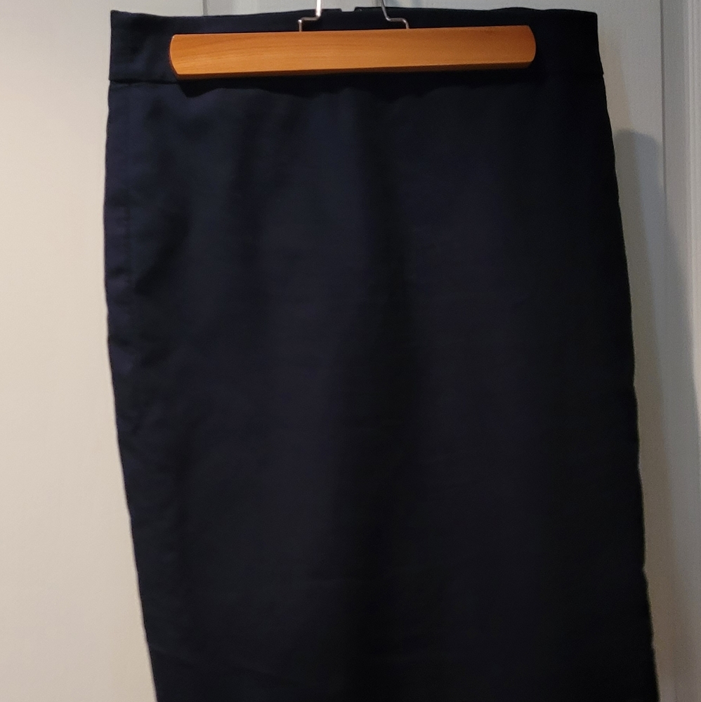 J crew navy blue suit